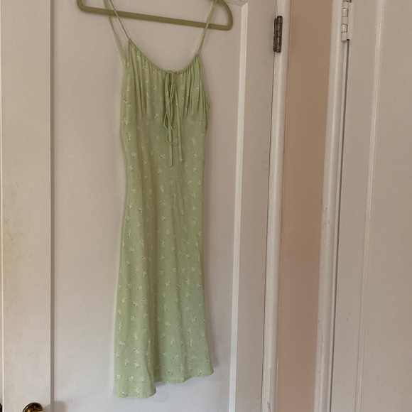 Rouje midi dress in green floral print - Picture 1 of 4